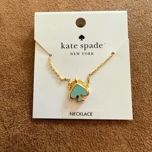 Kate Spade Everyday Spade Enamel Mini Pendant - NWT - Mint green